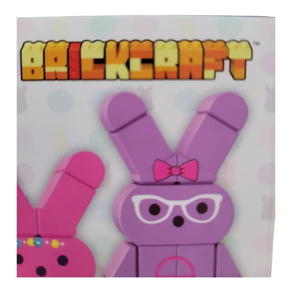 Peeps Brickcraft Building Set Kids OS Multicolor New 3 Pack Bunnies 63pc‎